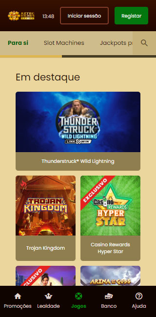 Aztec Riches Casino Mobile App