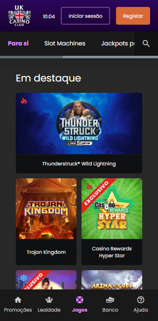 UK Casino Club Mobile App