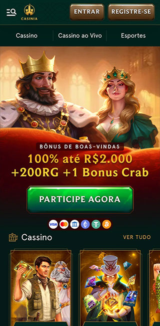 Casinia Aplicativo Movel