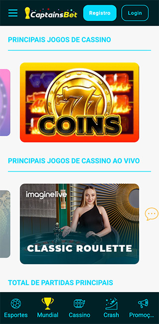 Captainsbet Aplicativo Movel