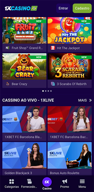 1xCasino Aplicativo Movel