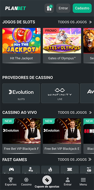Planbet Aplicativo Movel